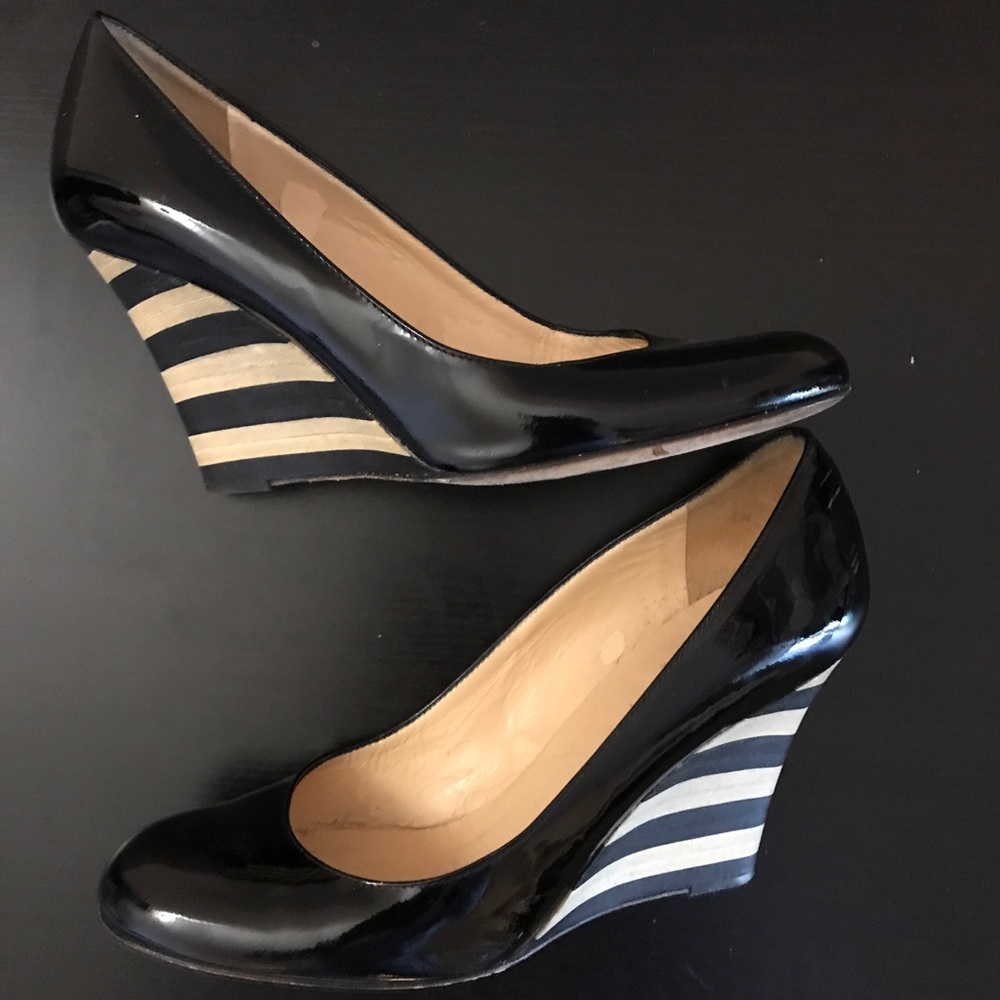 Kate Spade Kiki Patent Leather Wedge Pump Italy 6